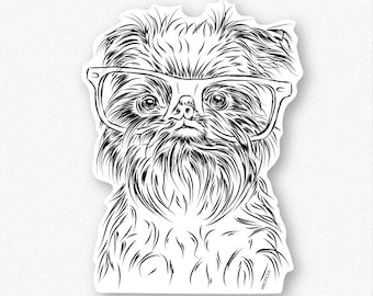 Alo the Brussels Griffon - Dog Decal Sticker, Gifts For Dog Owner, Dog Breed Sticker, Dog Decal