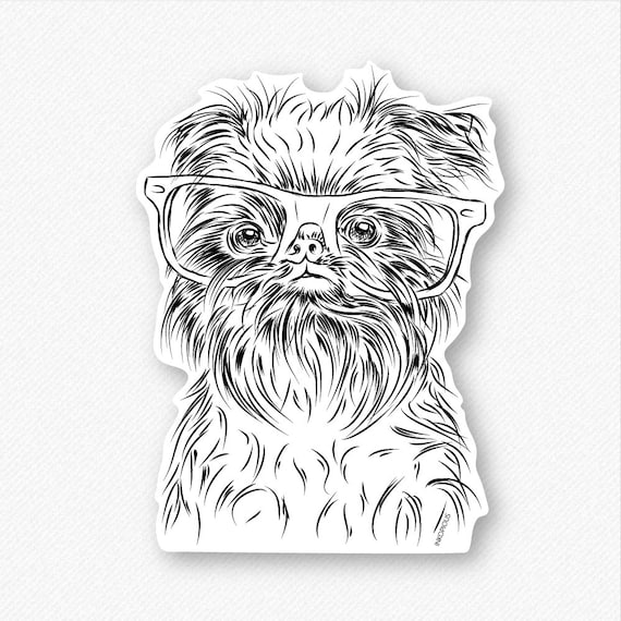Alo the Brussels Griffon - Dog Decal Sticker, Gifts For Dog Owner, Dog  Breed Sticker, Dog Decal