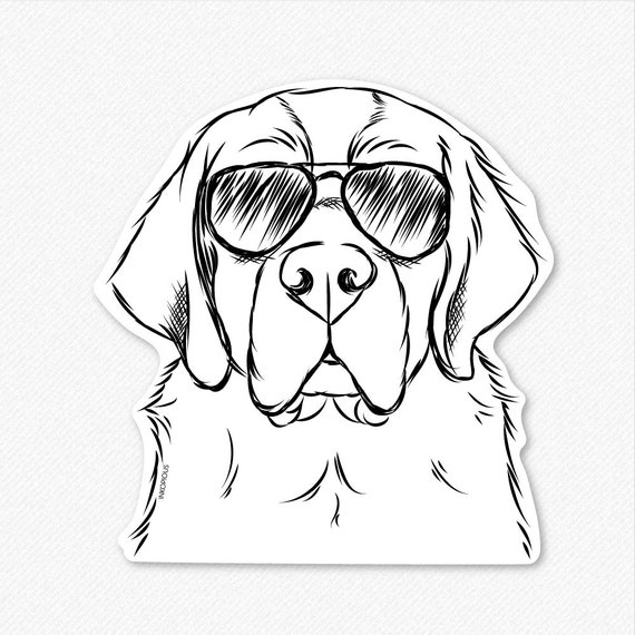 Autocollant 3D "Saint Bernard" Pour Voiture – "Chien à Bord", Décoration Amusante Et Visible