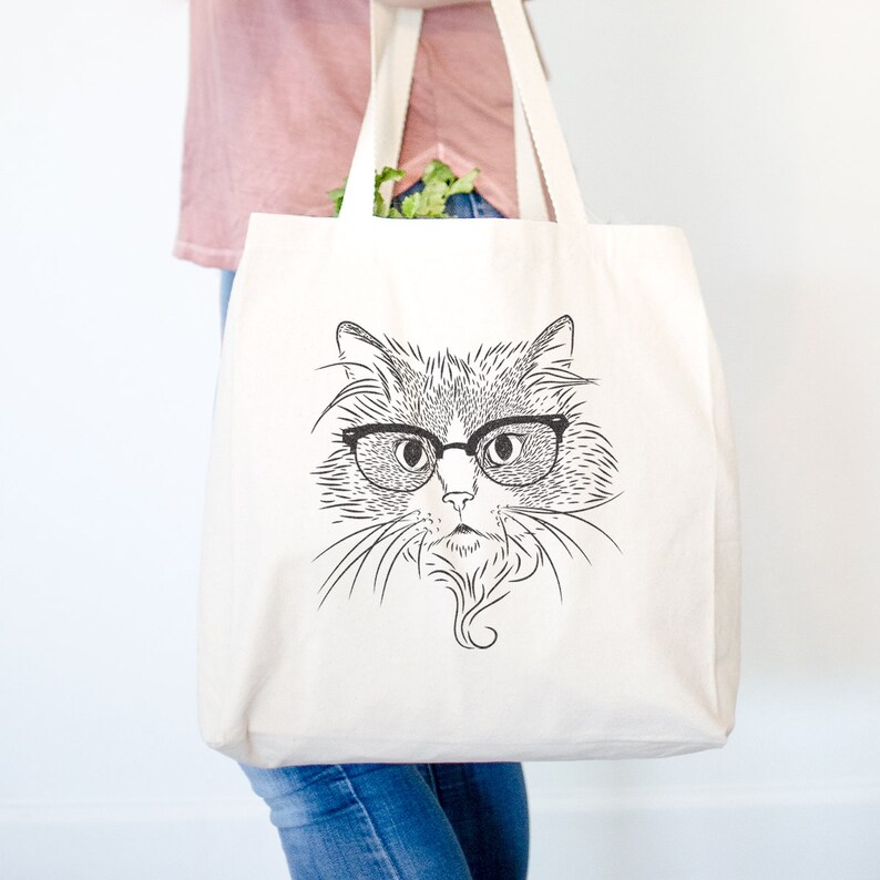 Daniel the Ragdoll Cat Canvas Tote Bag Gifts For Cat Owner