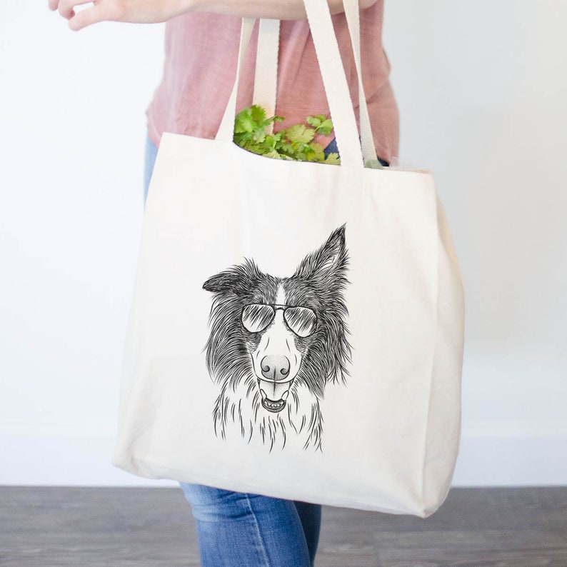 Archie the Silken Windhound Doggy Bag Canvas Tote Bag Dog Lover Gift Cool Dog Tote