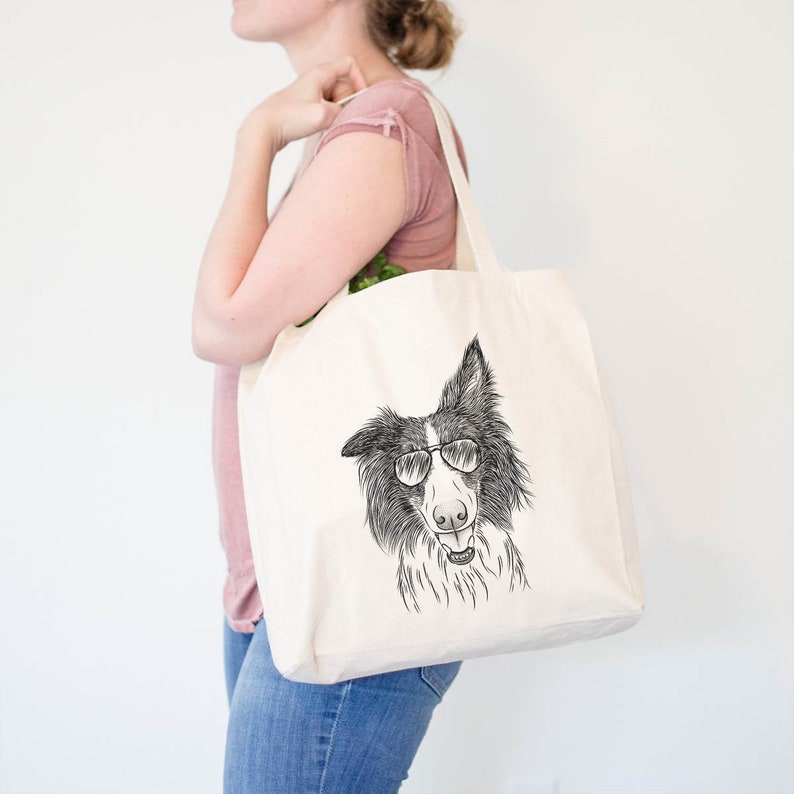 Archie the Silken Windhound Doggy Bag Canvas Tote Bag Dog Lover Gift Cool Dog Tote