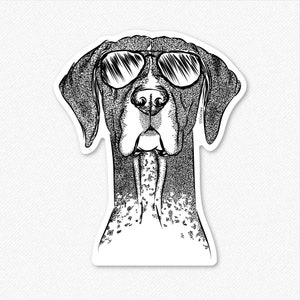 Mattis the German Shorthair Pointer Decal Sticker, Gifts For Dog Owner, GSP, Hunting Dog, German Shorthaired Pointer