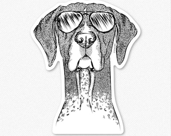 Mattis the German Shorthair Pointer Decal Sticker, Gifts For Dog Owner, GSP, Hunting Dog, German Shorthaired Pointer