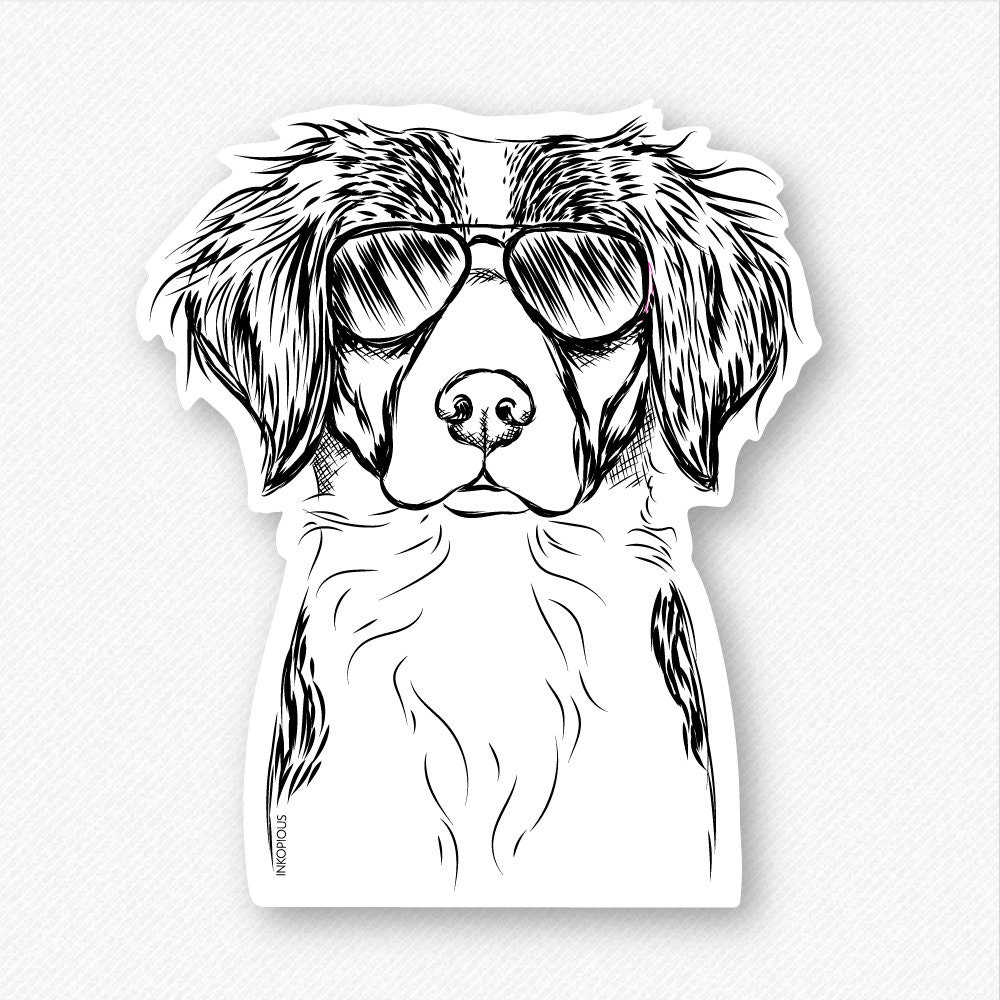 Brittany Oval Dog Decal Sticker Choose Color Size #3641