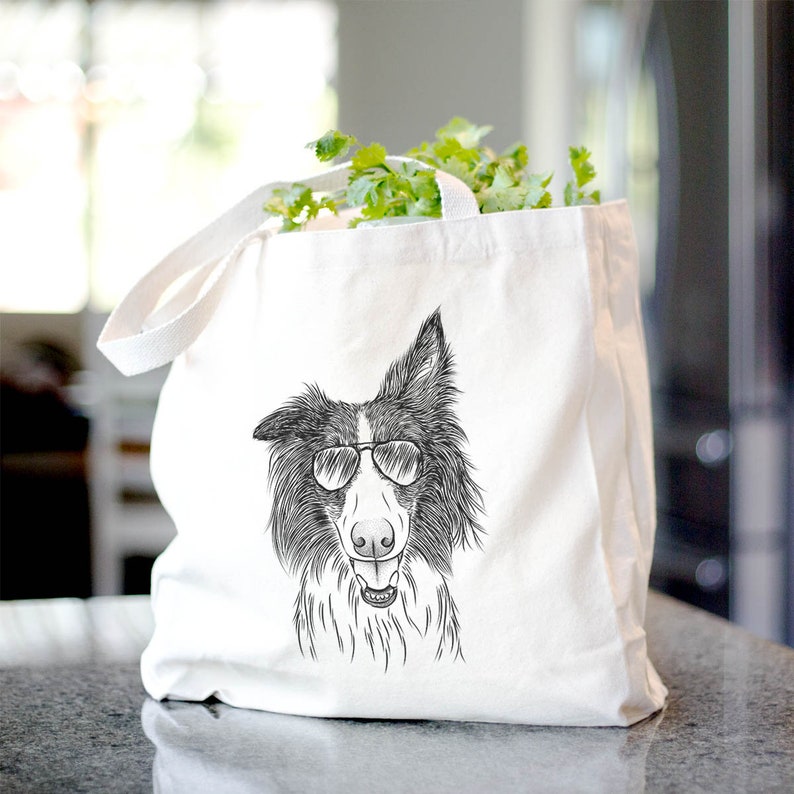 Archie the Silken Windhound Doggy Bag Canvas Tote Bag Dog Lover Gift Cool Dog Tote
