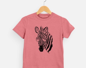 Zed the Zebra Aviator Sunglasses - Kids Animal Tshirt - Animal