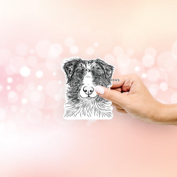 Gram the Australian Shepherd -  Decal Sticker, Gifts For Dog Lovers