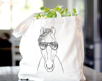 Rio the Horse - Canvas Tote Bag - Gift For Horse Lover