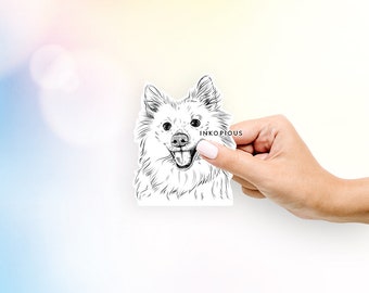 Miki the American Eskimo -  Decal Sticker, Gifts For Dog Lovers