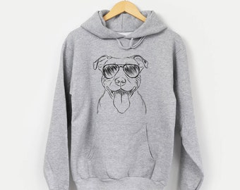 Major the Pitbull - Men's Hoodie - Relaxed Fit - Gifts For Dog Owner, Dog Hoodie, Dog Sweatshirt