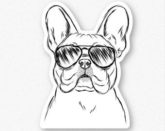 Franco the French Bulldog - Frenchie Decal Sticker, French Bulldog Lover, Gifts For Dog Owner, French Bulldog Decal, Frenchie Gift