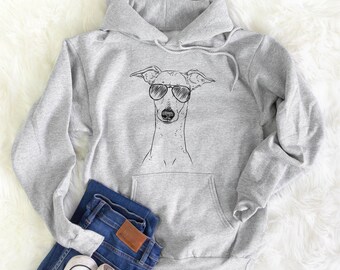 Pip the Italian Greyhound - Men's Hoodie - Relaxed Fit - Gifts For Dog Owner, Dog Hoodie, Dog Sweatshirt