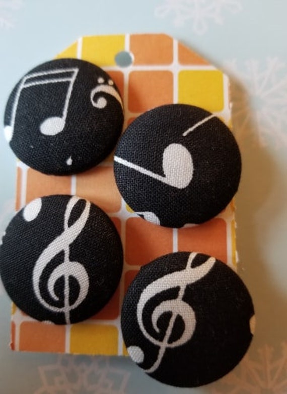 Music notes buttons Etsy