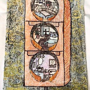 Mixed media abstract- abstract art - wall art