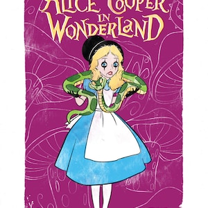 Alice Cooper in Wonderland - 13"x19" Art Print
