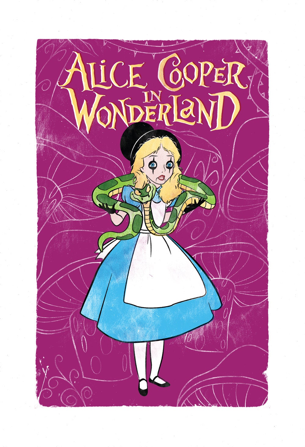 Alice Cooper in Wonderland 13x19 Art Print | Etsy