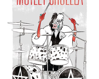 Mötley Crüella - 13"x19" Art Print