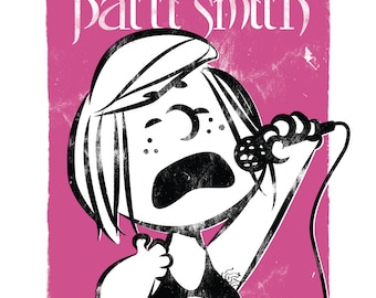 Peppermint Patti Smith - 13"x19" Art Print
