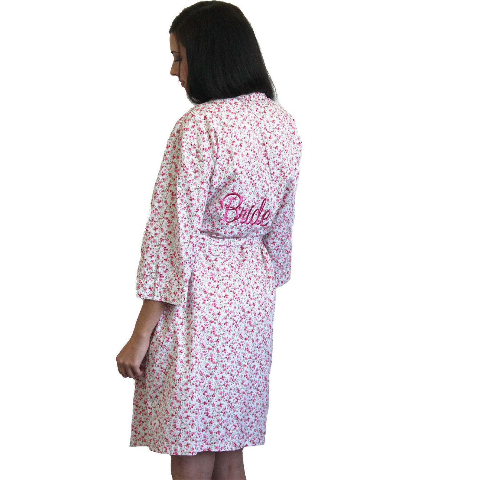 FLORAL VINTAGE ROBE. Prettiest Floral Bridal Party Robe. Choose Your