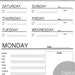 Daily Printable, Instant Download, Printable Schedule, Daily Schedule ...