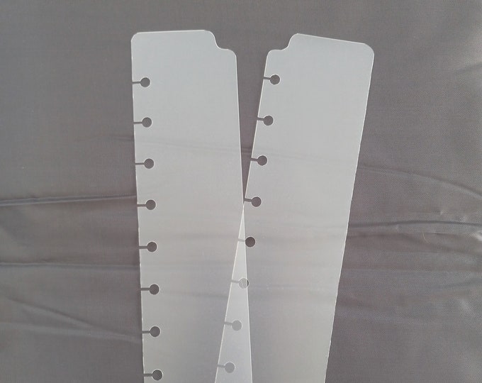 Set of 2 Clear Planner Bookmarks, Daily Planner Insert, Planner ...