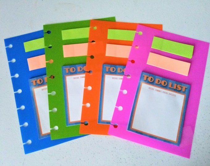 Sticky Note Dashboard, Planner Dashboard Notes, Mini Neon Dividers