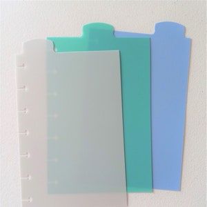 Pastel Plastic Top Tab Dividers: Mini Happy Planner Set of 3