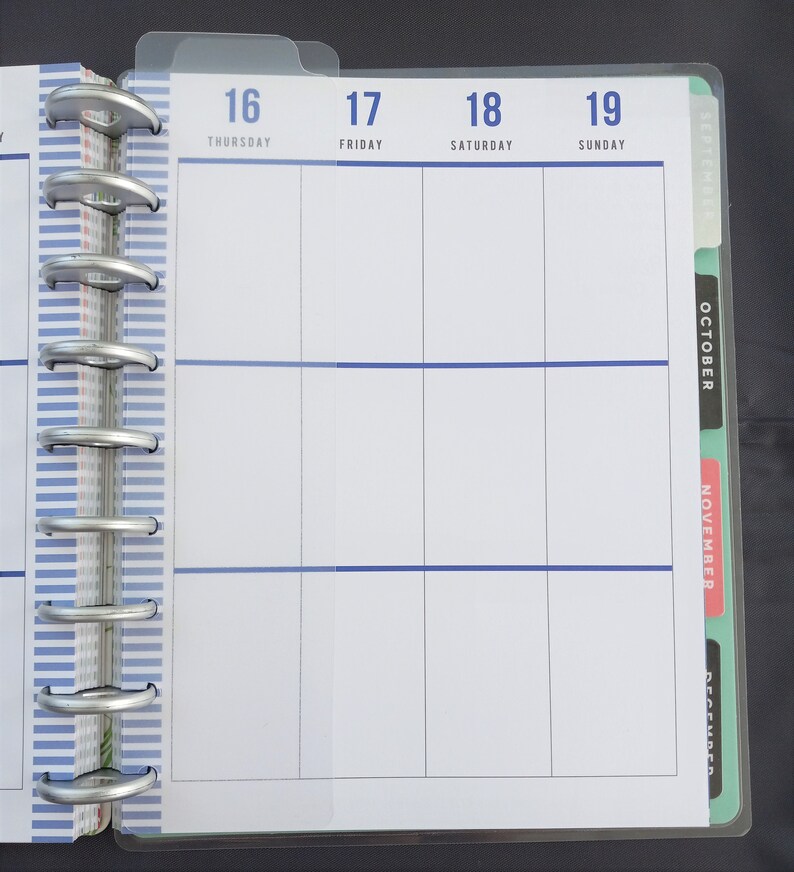 Set of 2 Clear Planner Bookmarks Daily Planner Insert | Etsy