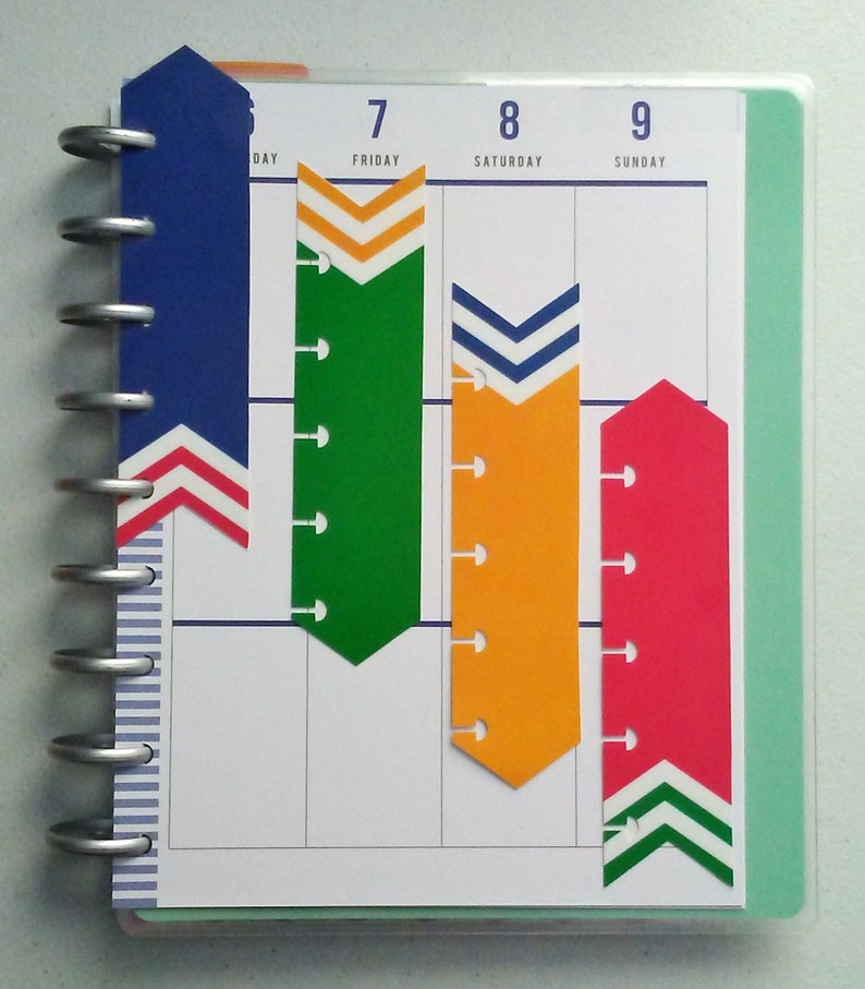 Planner Bookmarks Arrow Bookmarks Happy Planner Inserts Etsy