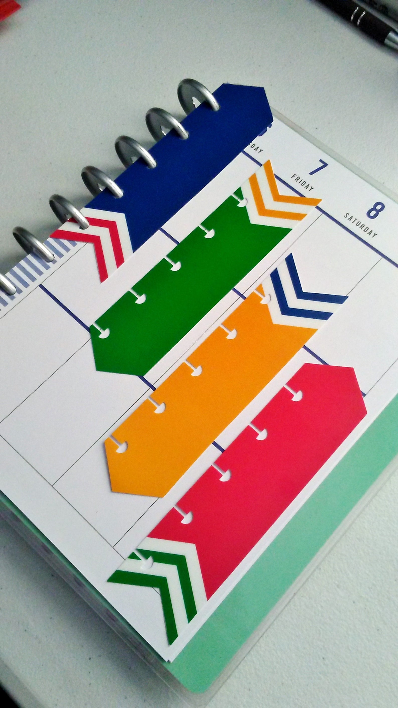 Planner Bookmarks Arrow Bookmarks Happy Planner Inserts - Etsy