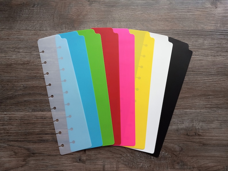 Colorful Planner Bookmark: Disc & Ring Planner Accessory