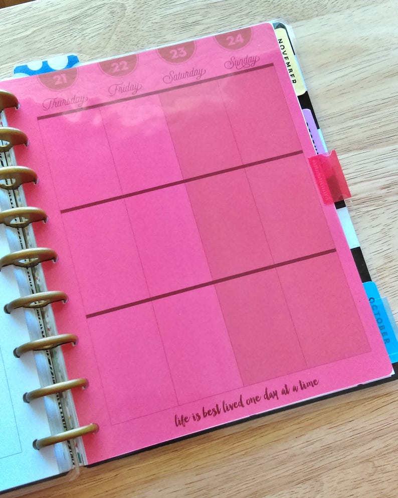 Planner Dividers Index Dividers Happy Planner Supplies Etsy