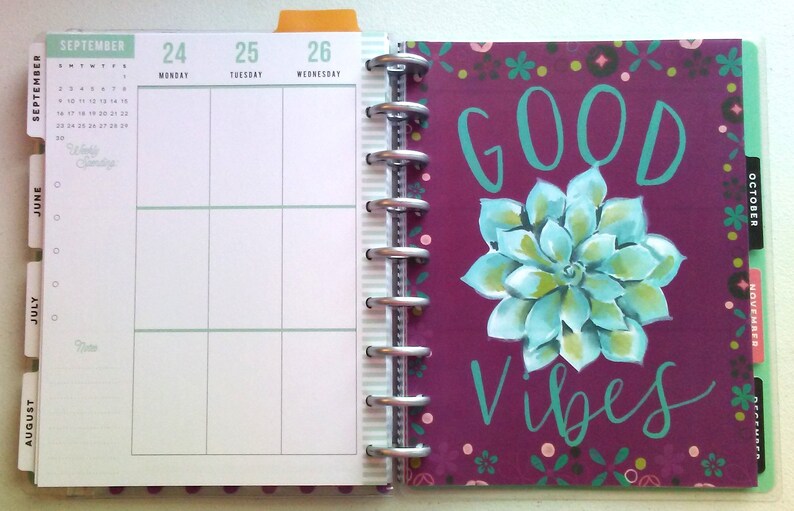 Planner Dashboard Planner Divider Happy Planner Supplies Etsy