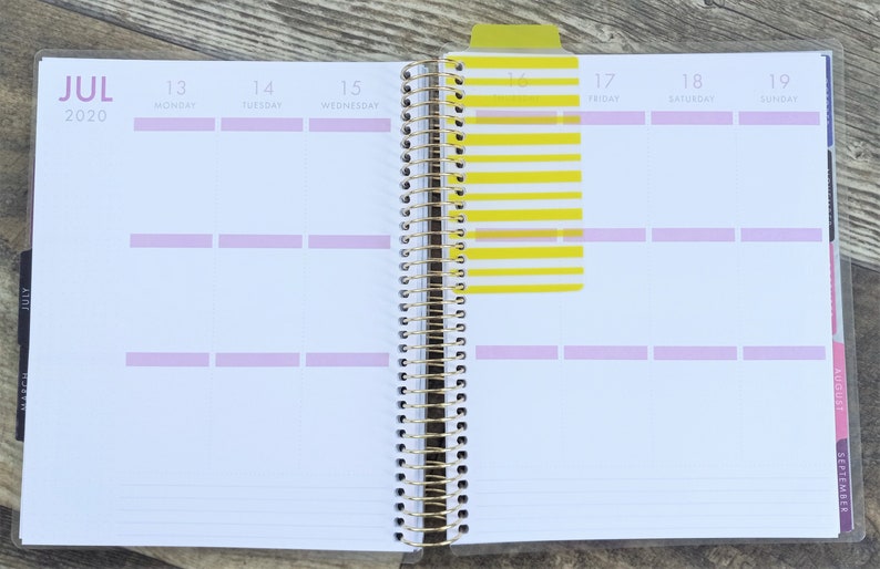4:1 Spiral Planner Bookmark Planner Insert Notebook - Etsy