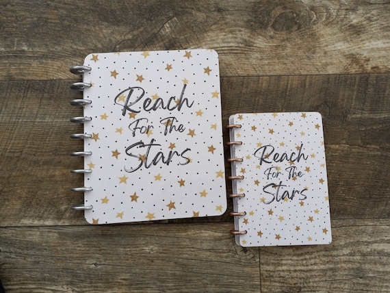 Reach for the Stars Planner Cover Set: Laminated Cardstock, Classic or Mini HP