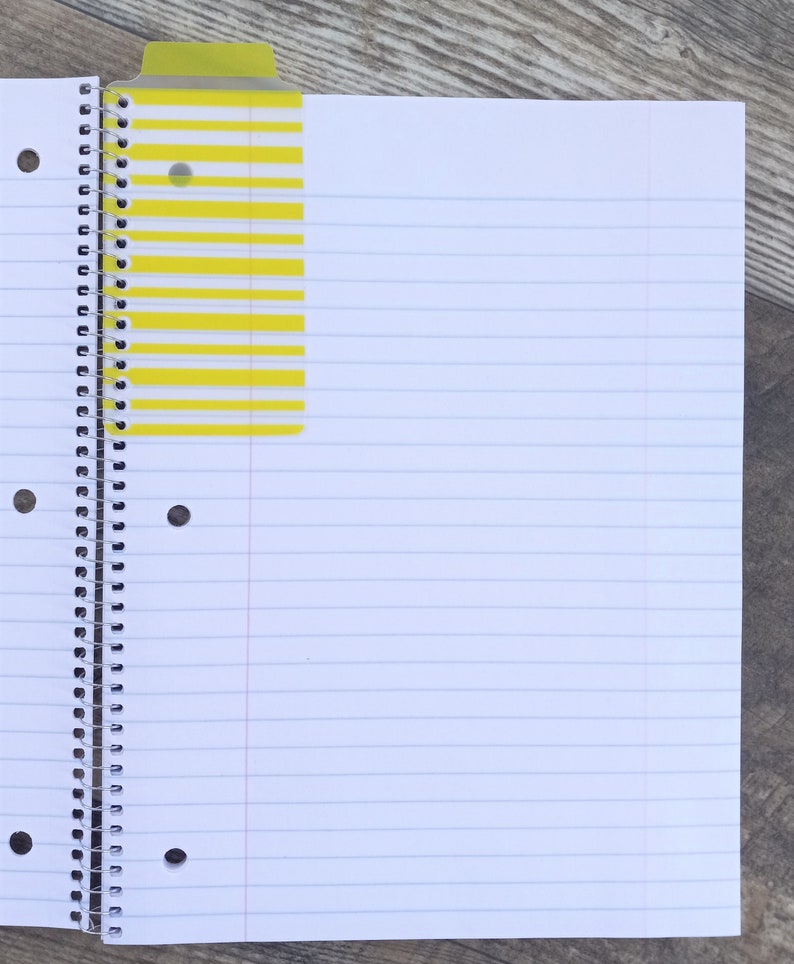 4:1 Spiral Planner Bookmark Planner Insert Notebook - Etsy