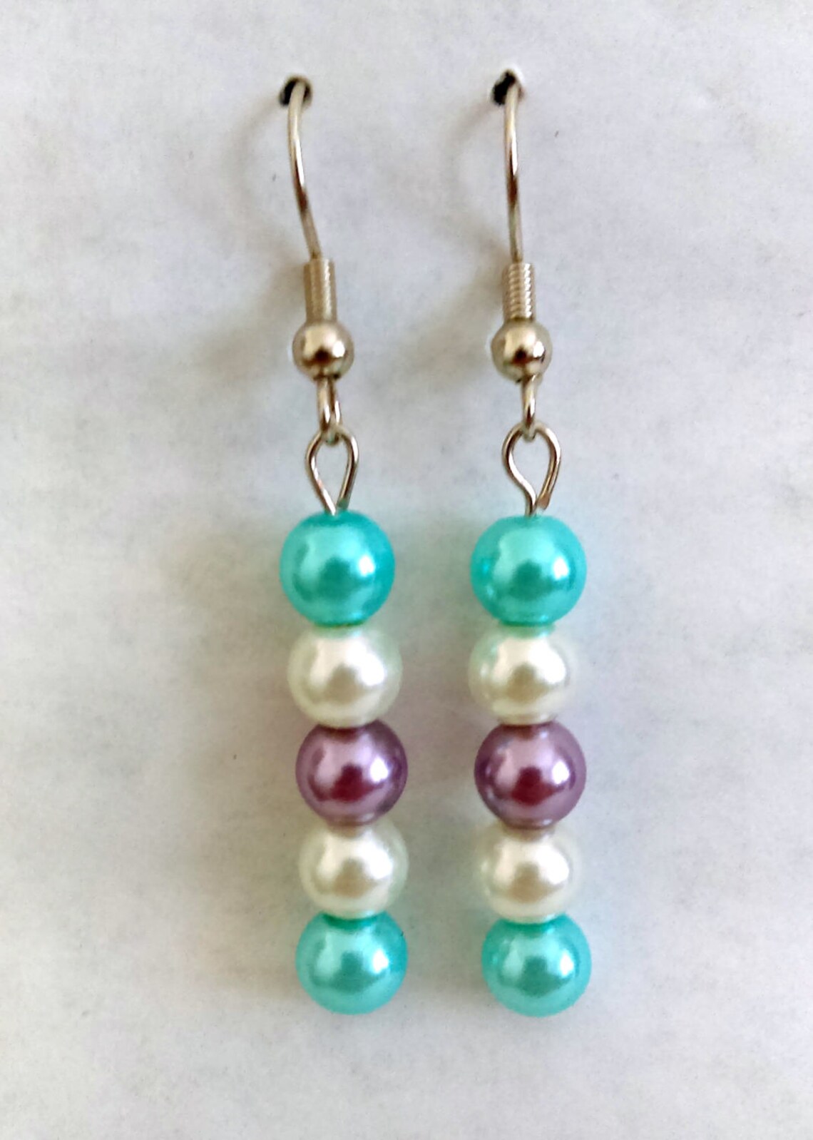 Dangle Bead Earrings Beaded Earrings Dangling Earrings Bead Etsy