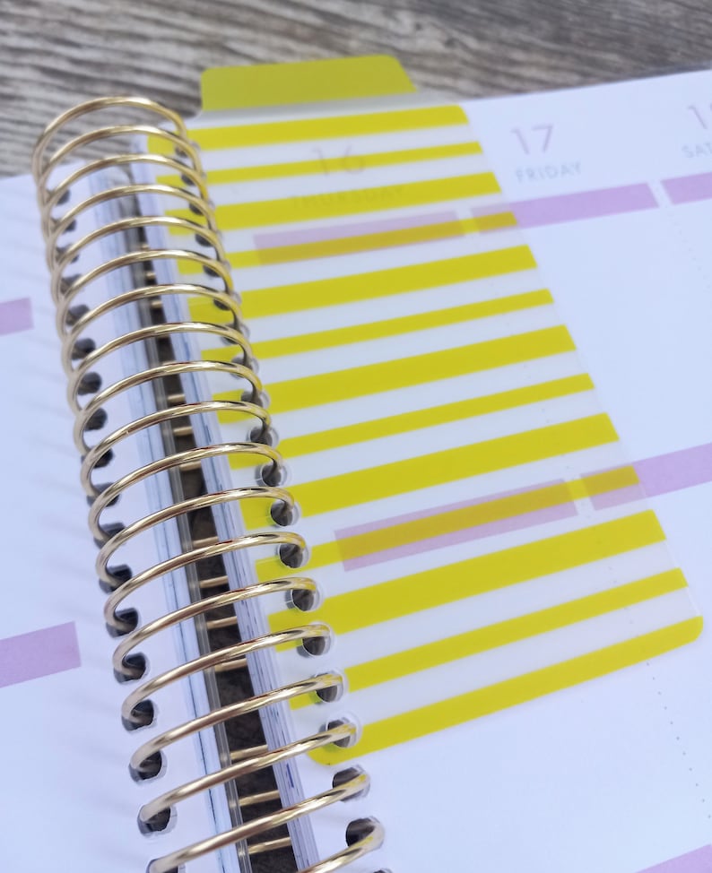 41 Spiral Planner Bookmark Planner Insert Notebook Etsy