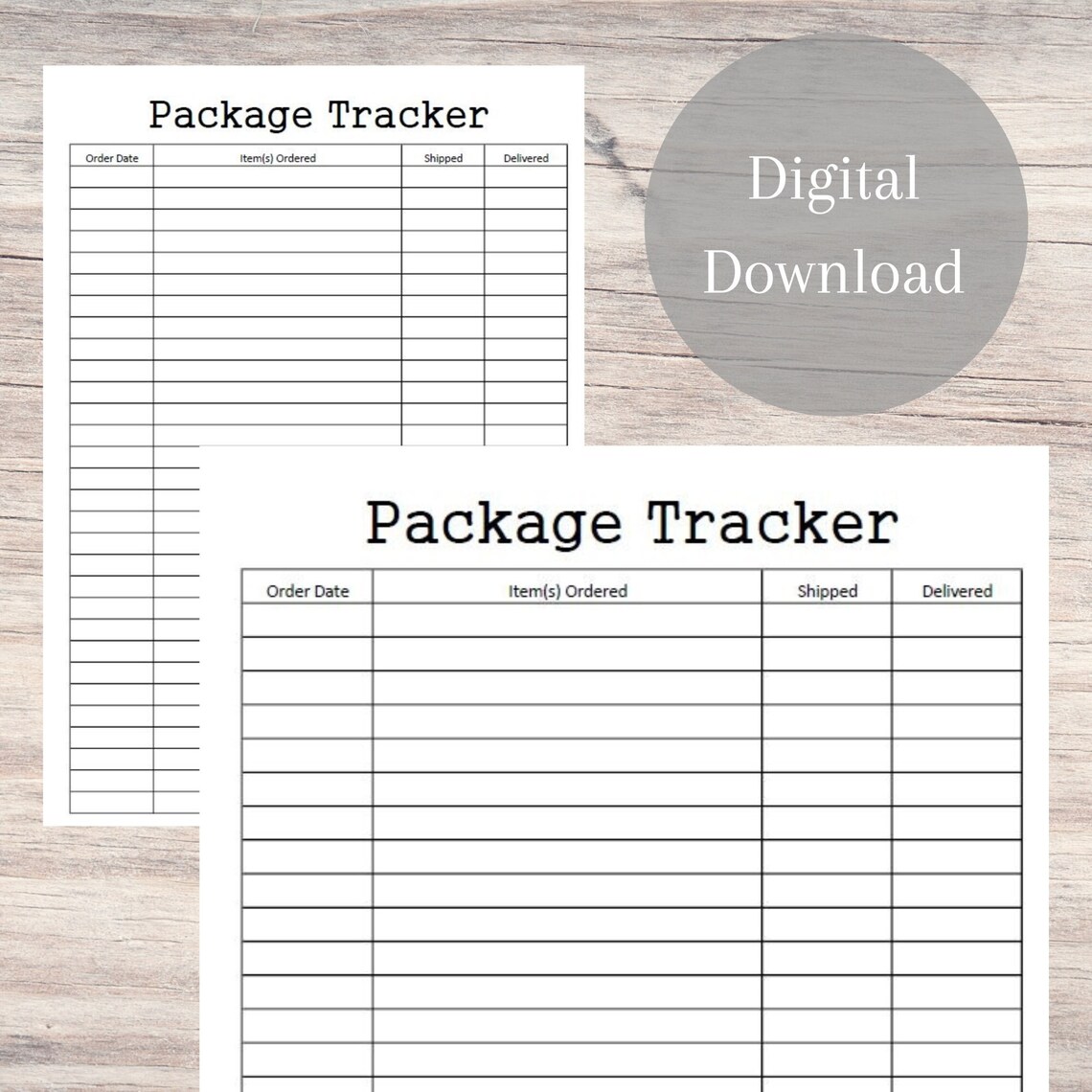 Order Tracking Labels Package Tracker Printable: Order Tracking Sheet (digital Download) - Etsy
