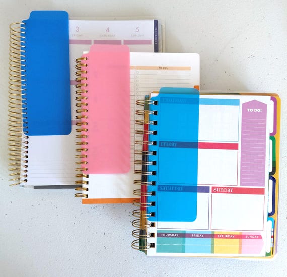 Colorful Planner Bookmark: Disc, Ring, and Spiral Planner Accessory