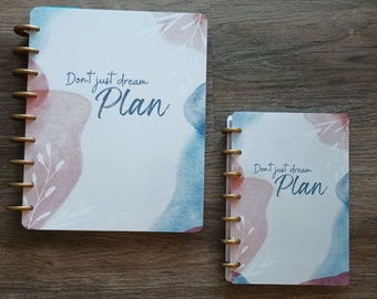 Don't Just Dream Planner Cover: Laminated Discbound Cover Set