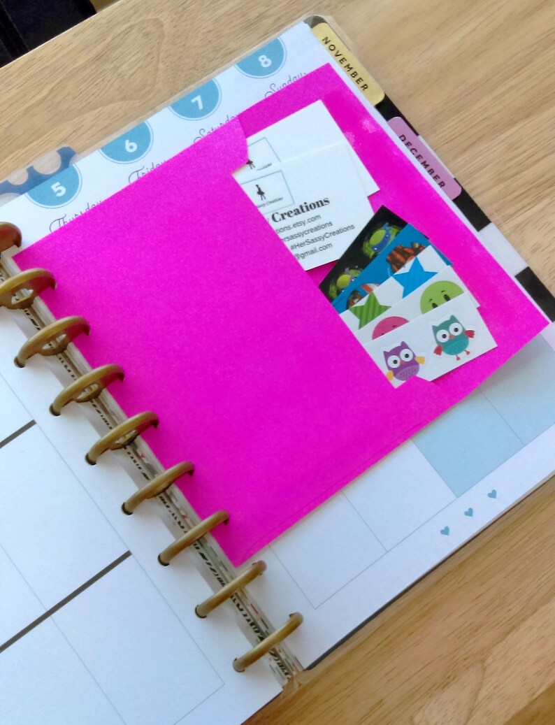 Happy Planner Pouch Envelope Pocket Planner Supplies Daily Etsy