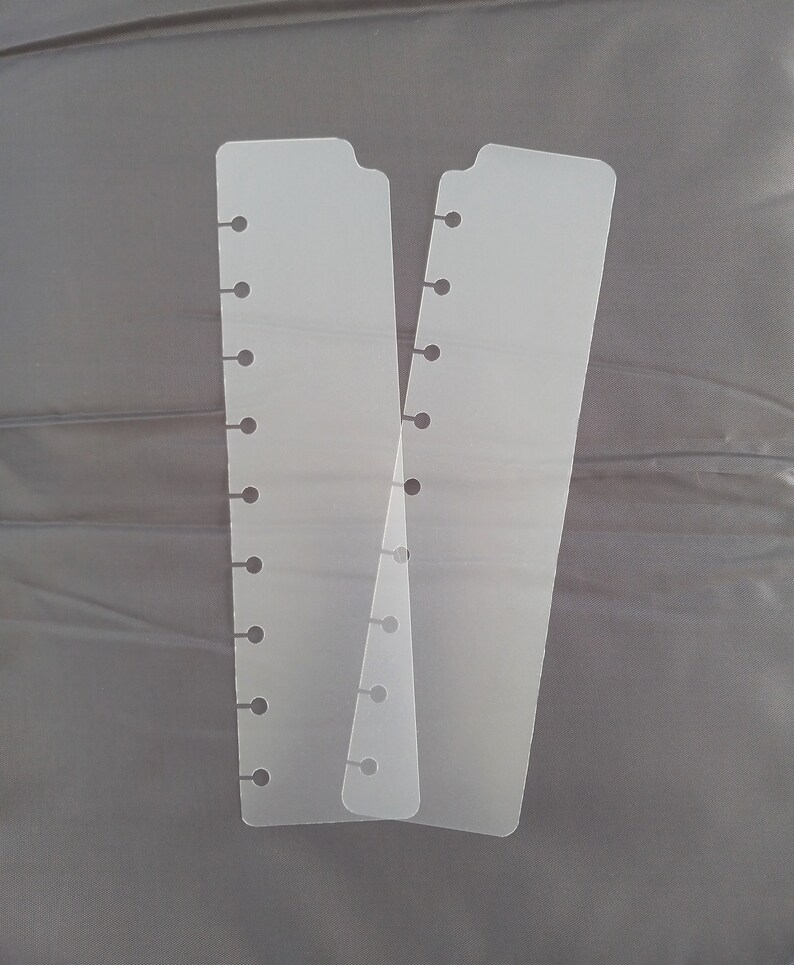 Set of 2 Clear Planner Bookmarks Daily Planner Insert | Etsy
