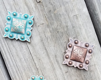 Beautiful Western Style Conchos for Leather and Wood