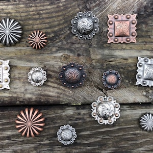 Beautiful Western Style Conchos for Leather and Wood