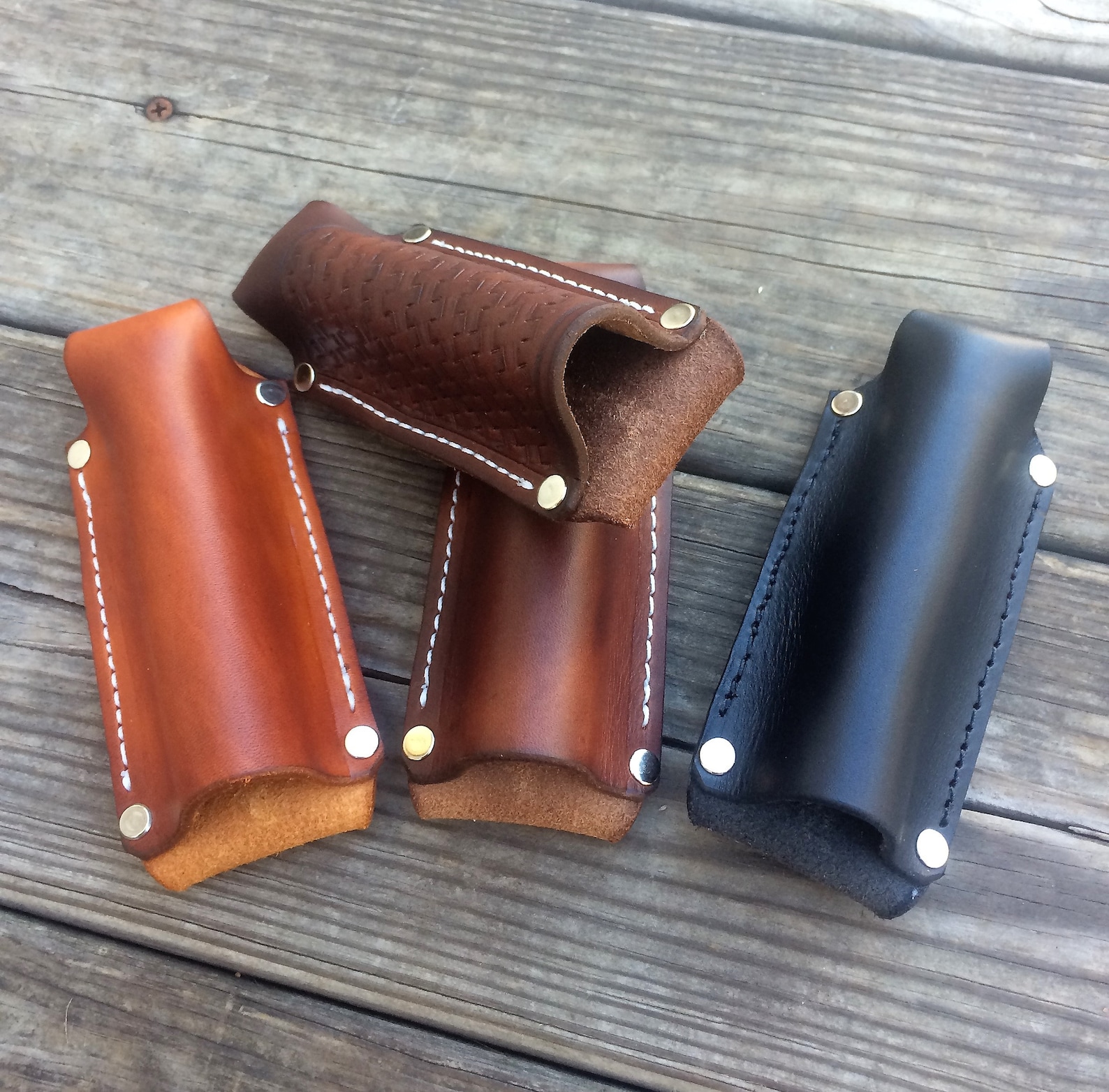 Leather Flashlight Holster for Terralux Streamlight Maglite Etsy