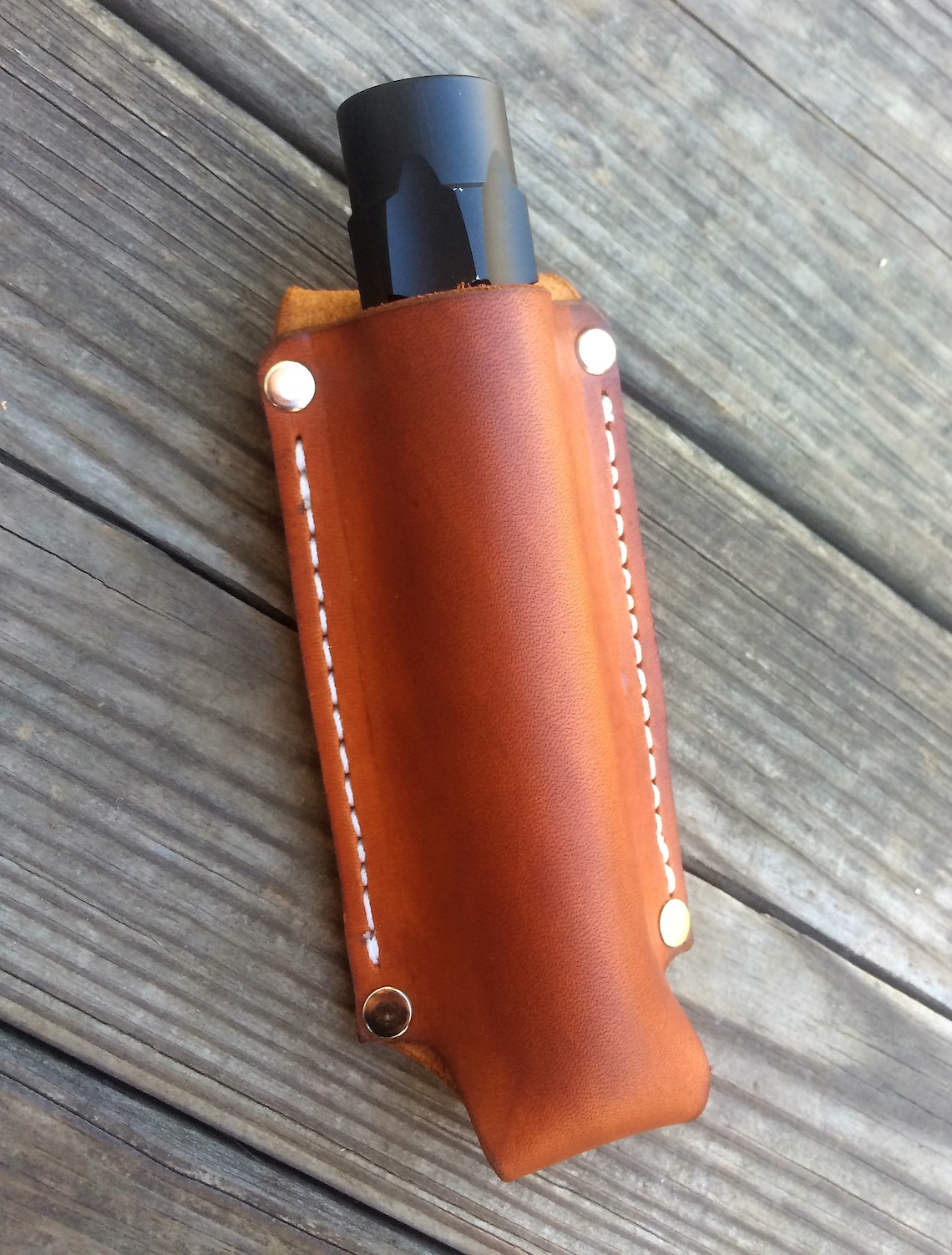 Leather Flashlight Holster for Terralux Streamlight Maglite Etsy