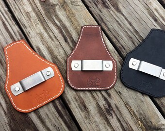 Porta Metro Per Cintura In Pelle - Accessorio Pratico Per Falegnami, Idraulici, Elettricisti - Supporto Con Clip Per Attrezzi A Portata Di Mano