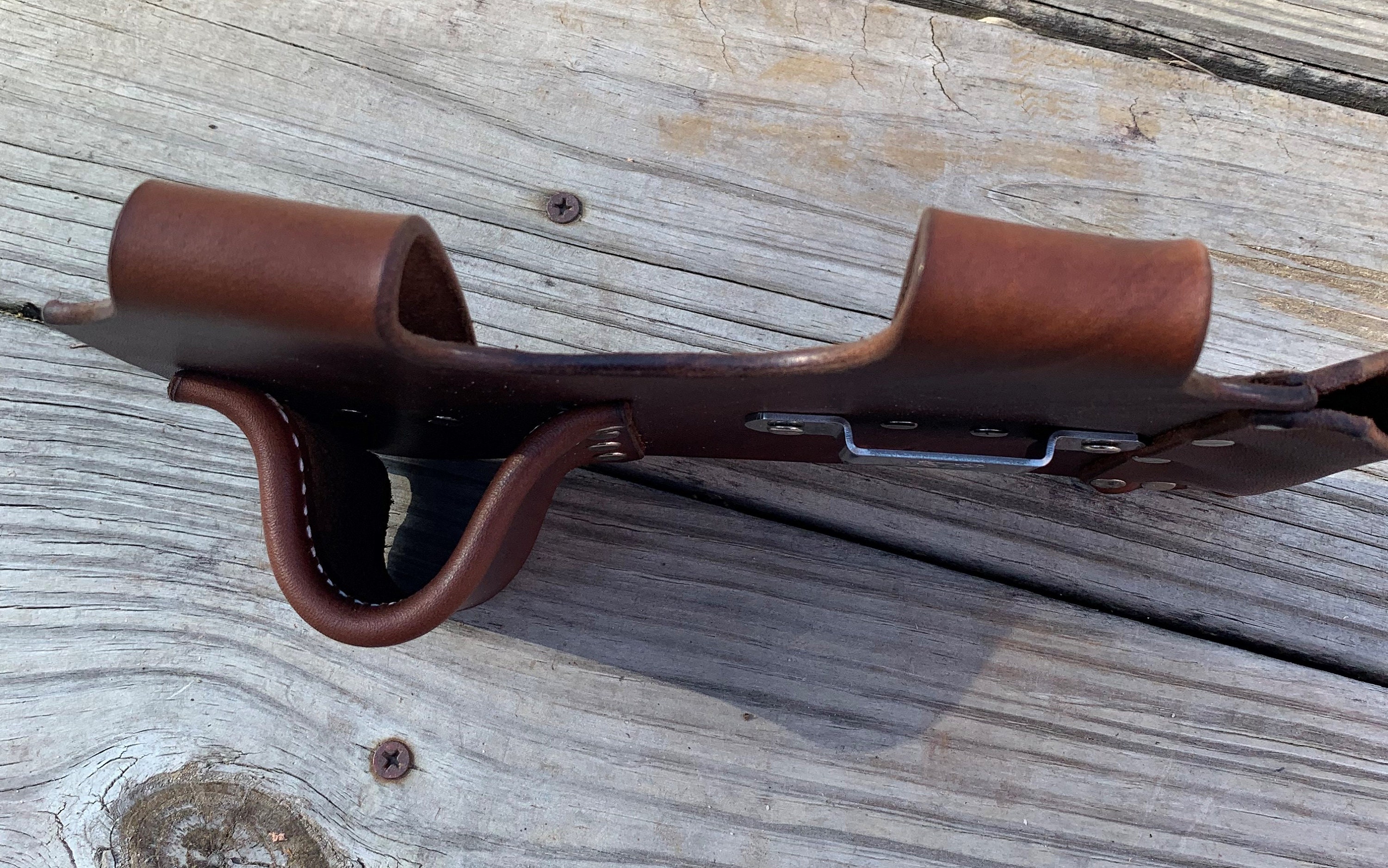 Hammer Holder Holster For Belt - Tape Measure Holster, Leather Tool Holder For Work Belt, Compact Design